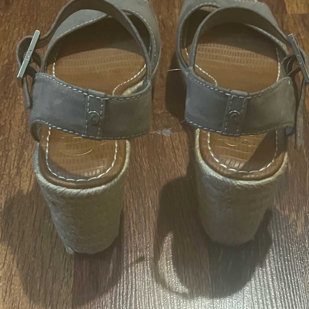 Sam Edelman Espadrilles Gray Sandals Size 7.5 - Picture 2 of 5